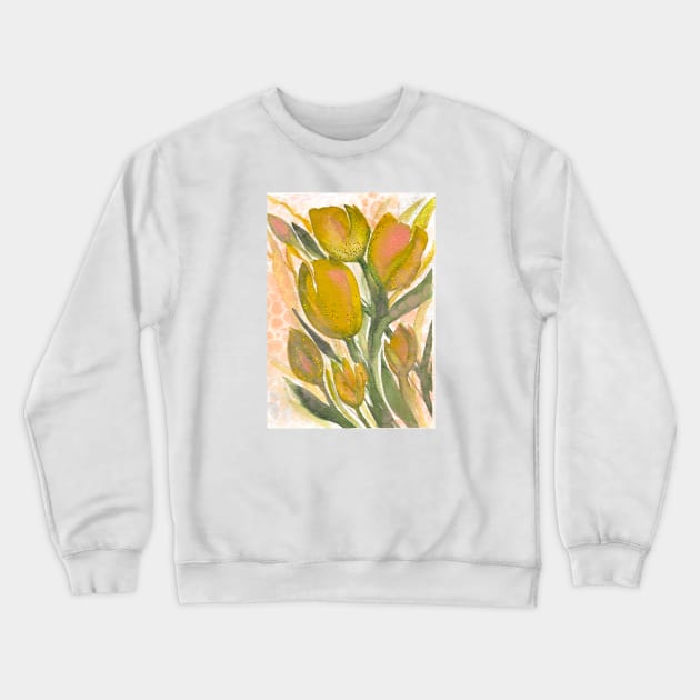 Rustic Tulips Crewneck Sweatshirt by Tstafford